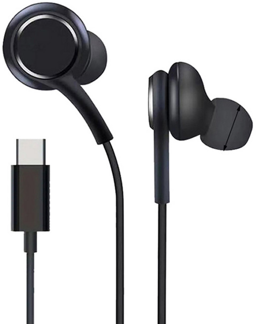 퀵핀 C타입 유선 이어폰 블랙