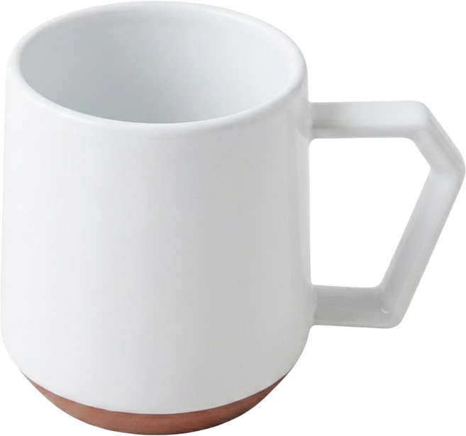 CHIPS mug 極簡 多喝點馬克杯 380ml 日本製造, 白色, 1個