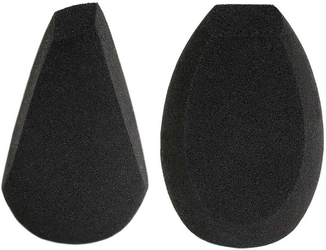 피카소 메이크업 스펀지 몬스터, 블랙, 2개