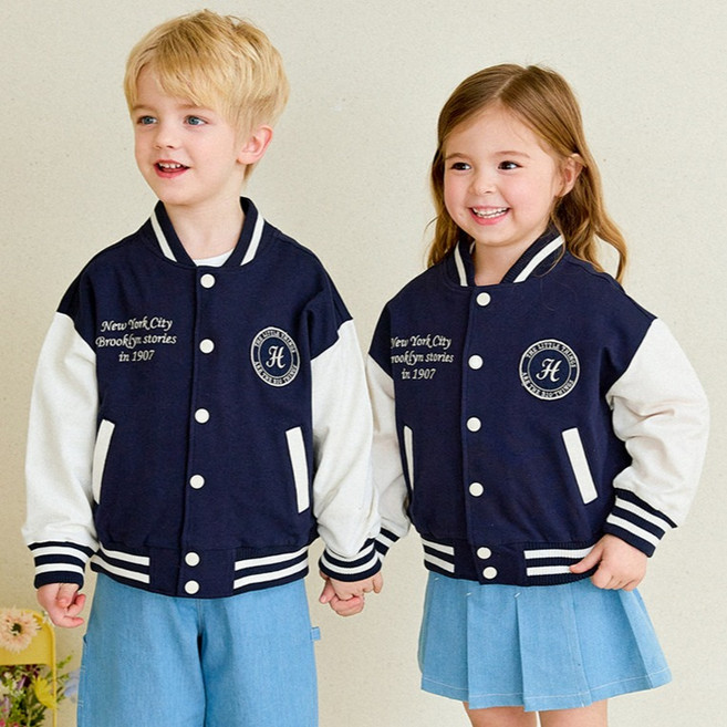헤이미니 아동용 클래식바시티 야구점퍼