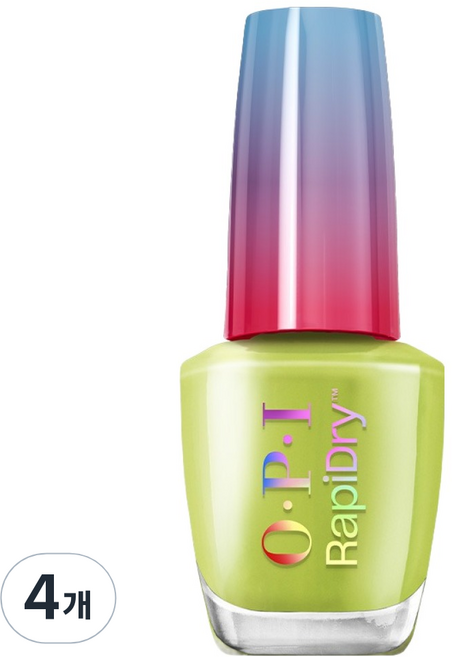 오피아이 래피드라이 매니큐어, RD0004 SCREEN GRAB GREEN, 4개, 9ml
