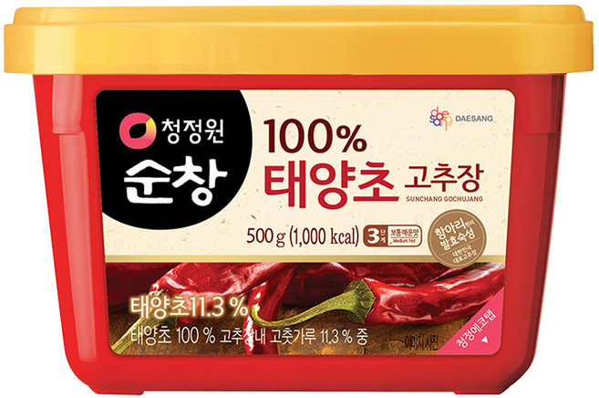 청정원순창 태양초 고추장, 500g, 1개