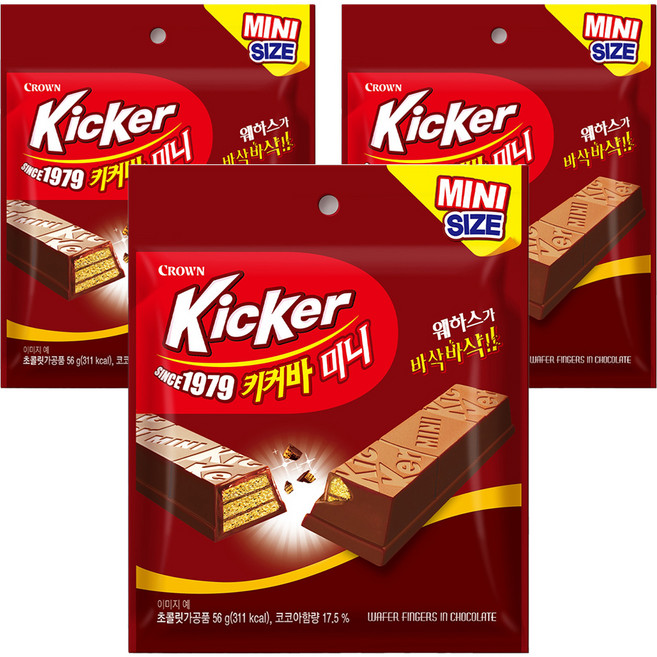 키커 바 미니, 56g, 3개