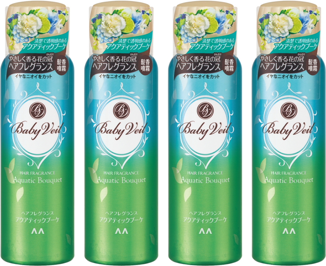 Baby Veil 香氛寶貝 髮香噴霧 清新水漾, 80g, 4瓶