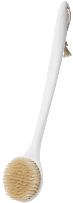 코지웰 강모 바디브러쉬 등밀이 목욕솔 WA5025, 브라운, 1개, 1개입