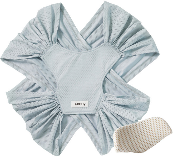 코니아기띠 오리지널 AirMesh + 헤드서포트, 라이트그레이