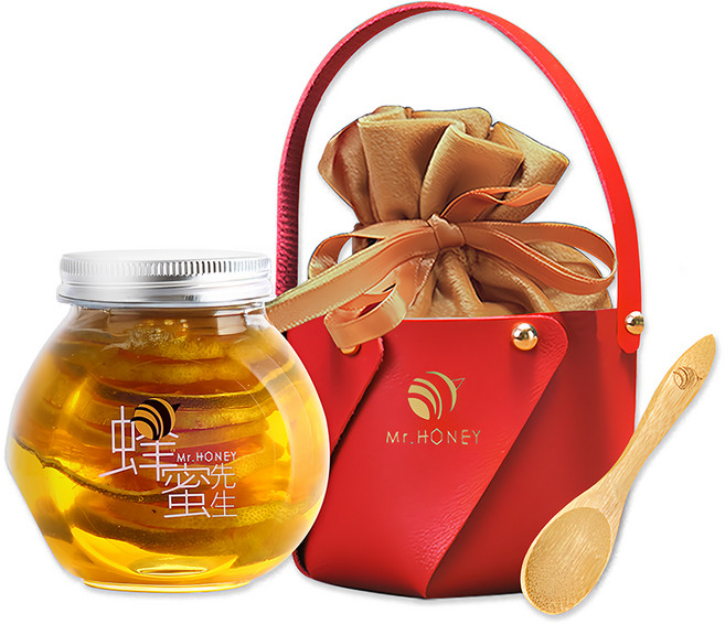 Mr.HONEY 蜂蜜先生 蜂蜜提籃組 蜂蜜漬檸檬, 240g, 1組