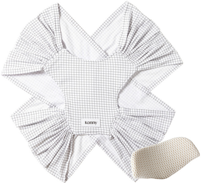 코니 아기띠 오리지널 엘라스테크 + 헤드서포트, 그리드