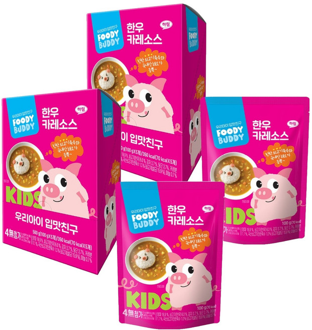 푸디버디 한우 카레 소스, 한우카레소스, 100g, 10개