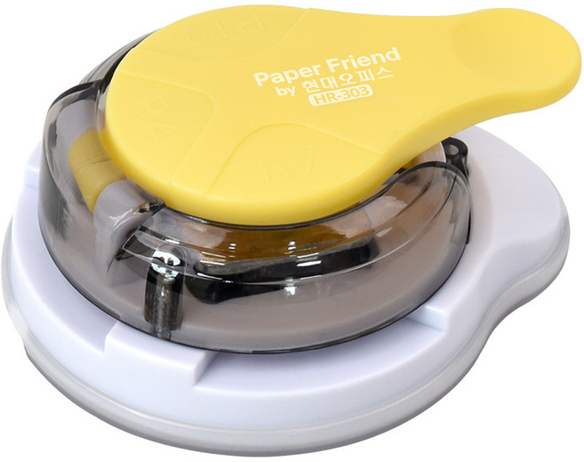 페이퍼프랜드 라운더 코너커터기 HR-303, 옐로우, 1개