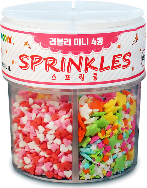 내츄럴팩토리 스프링클 러블리 미니 4종 세트, 48g, 1개