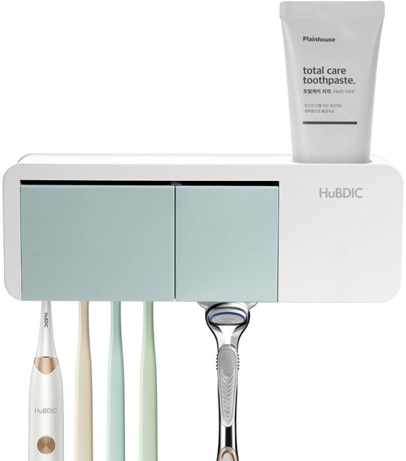 휴비딕 가정용 자동 칫솔살균기, 밀크그린, HTS-10