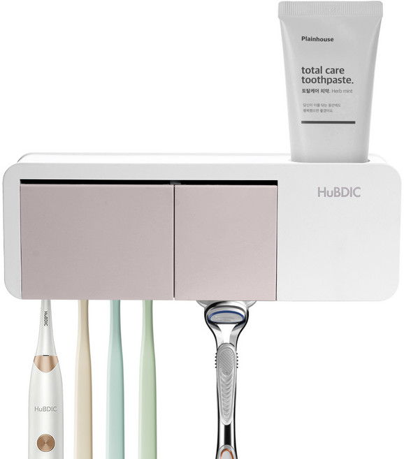 휴비딕 가정용 자동 칫솔살균기, 밀크베이지, HTS-10