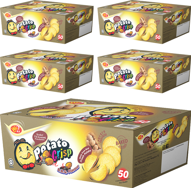 윈윈푸드 포테이토 크리스프 스낵 바베큐맛 50p, 1kg, 5개