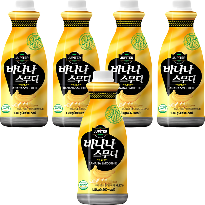 쥬피터 바나나 스무디, 1.8kg, 5개