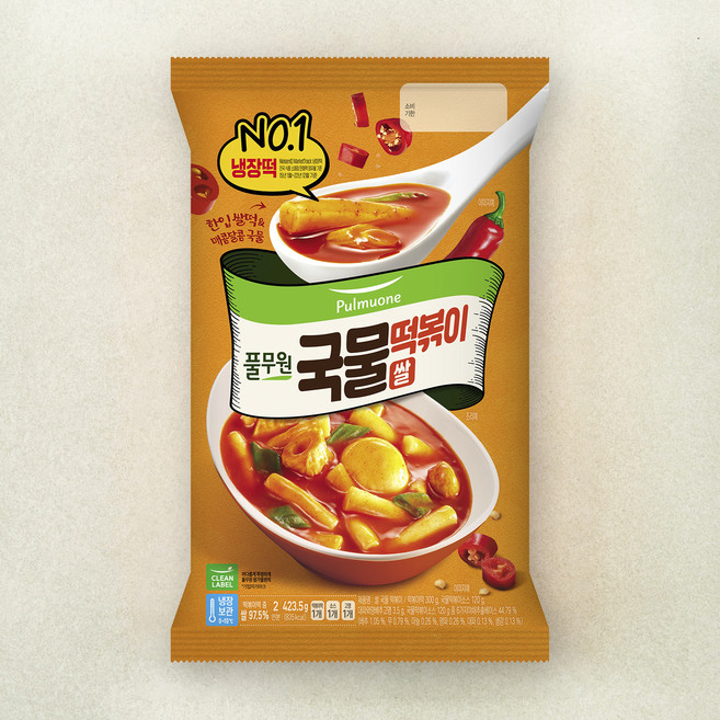 풀무원 국물떡볶이 (쌀떡), 423.5g, 1개