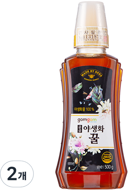 곰곰 야생화 꿀, 500g, 2개