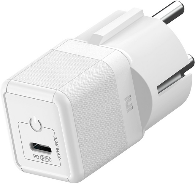 아트뮤 USB PD 25W PPS GaN 접지 초고속 미니 충전기 GM110, 화이트, 1개