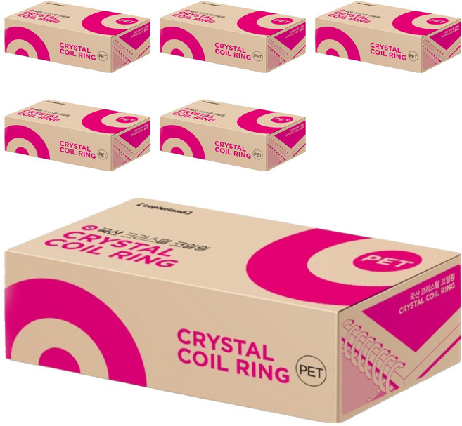 카피어랜드 3:1 코일링 1kg 32개입, 26mm, 투명, 192개