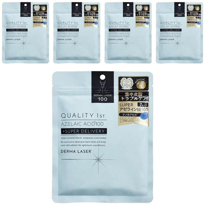 QUALITY 1ST Derma Laser 超級面膜 杜鵑花酸, 7片, 5包