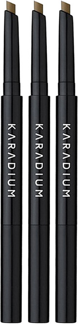 KARADIUM 超玩美方形眉筆 0.3g, 02 深棕色, 3支