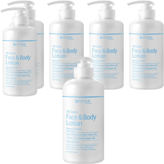 닥터마이스킨 올 그린 페이스 바디로션, 500g, 6개