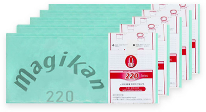 매직캔 리필 봉투 220R5BC, 9리터용 5매[220R5G], 5개