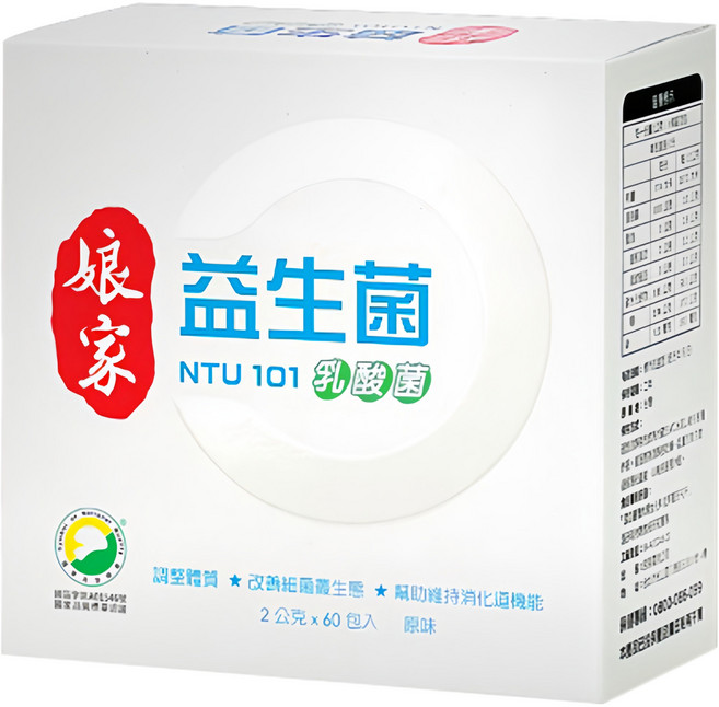 娘家 益生菌, 2g, 60包, 1盒