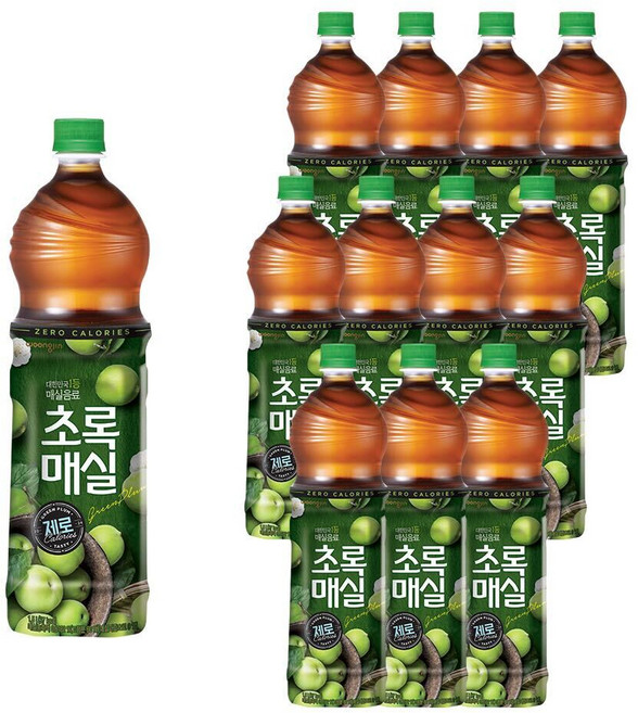 초록매실 제로, 1.5L, 12개
