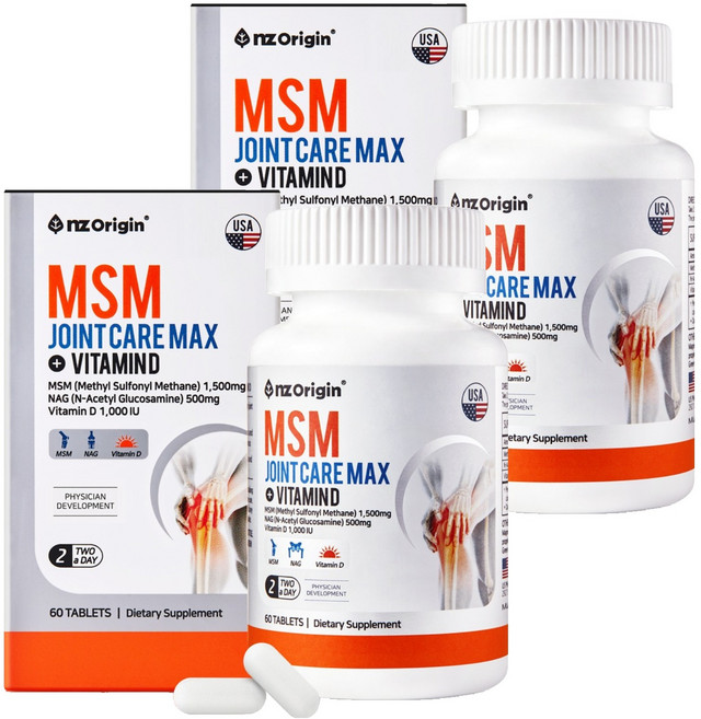 엔젯오리진 엠에스엠 조인트 케어 맥스, 60정, 2개