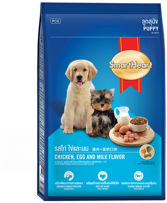 SmartHeart 慧心 幼犬配方 乾飼料, 雞肉 + 蛋奶口味, 2.7kg, 1袋