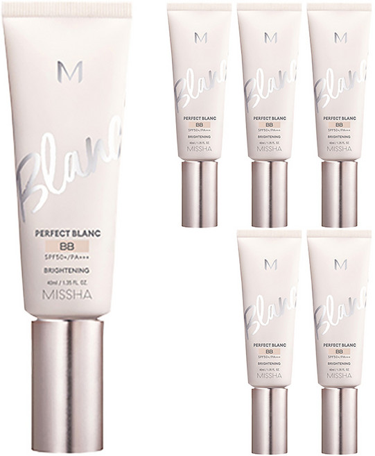 미샤 M 퍼펙트 블랑 비비크림 SPF50+ PA+++, 22호 베이지, 40ml, 6개