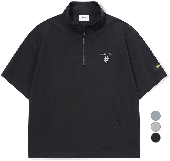 빈트릴 남녀공용 우븐 테크 차이나카라 아노락 점퍼 BA252WT004