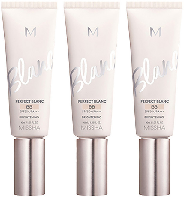 미샤 M 퍼펙트 블랑 비비크림 SPF50+ PA+++, 22호 베이지, 40ml, 3개
