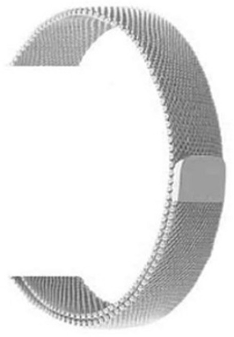 金屬手錶鏈 B02 38/40mm, 銀色