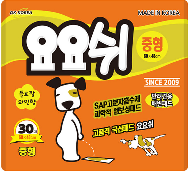 요요쉬 애견 배변패드 플로랄와인향, 30개입, 1개