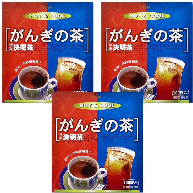 永發茗茶 特級決明茶, 4.5g, 100包, 3盒