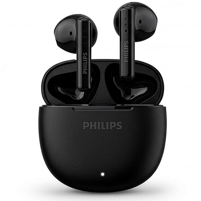 필립스 ENC 노이즈캔슬링 무선 블루투스 이어폰 TAT1139 블랙 26시간 방수가능