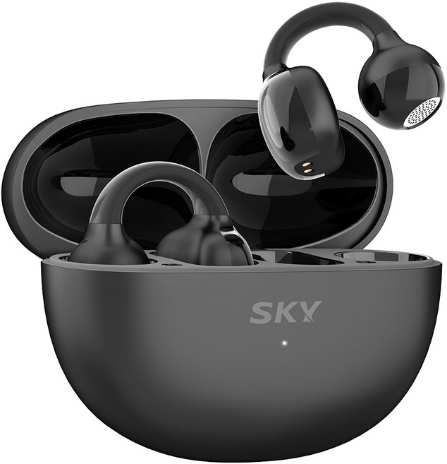 SKY 핏 클립 블루투스 6.0 귀찌 오픈형 무선 이어폰 IM-C1 블랙 5시간