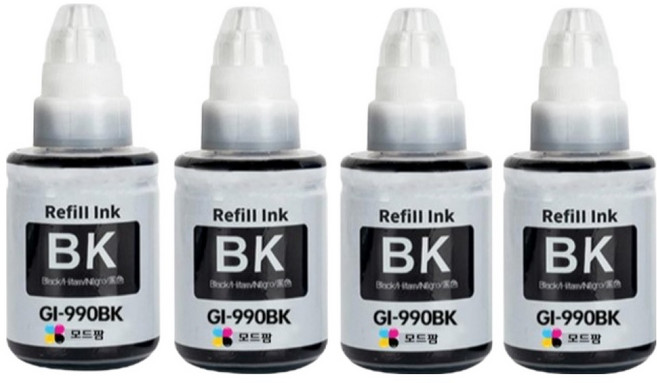 모드팜 GI-990 리필 잉크, 검정, 4개