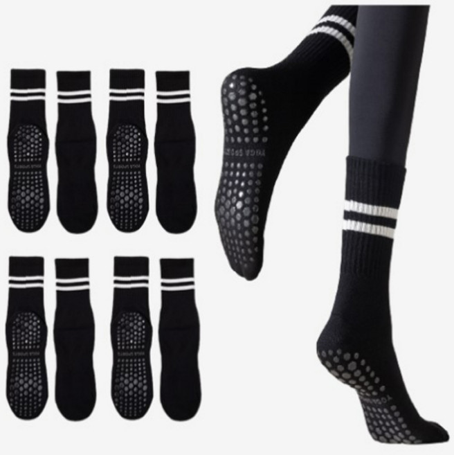 꿈꾸는아재 필라테스 롱삭스 4켤레