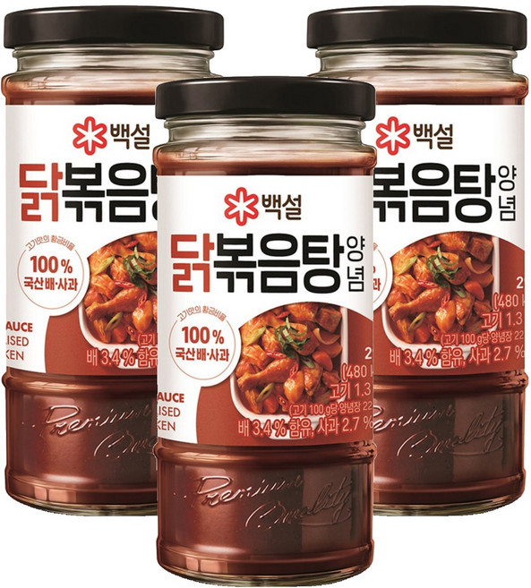 백설 닭볶음탕양념, 290g, 3개