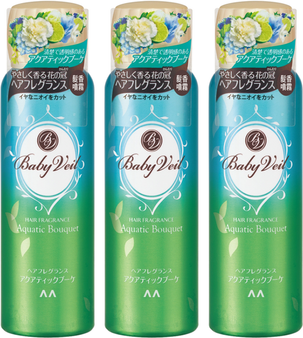 Baby Veil 香氛寶貝 髮香噴霧 清新水漾, 80g, 3瓶