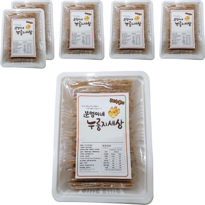 분영이네 누룽지세상 귀리누룽지, 250g, 6개