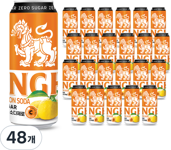 싱하 유자레몬소다제로, 330ml, 48개
