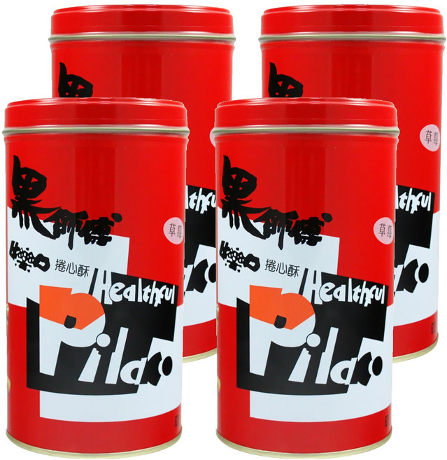 Healthful 黑師傅 捲心酥 草莓, 400g, 4罐