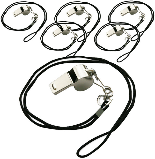 엠파이어 메탈 블랙라인 호루라기, WH92B, 6개