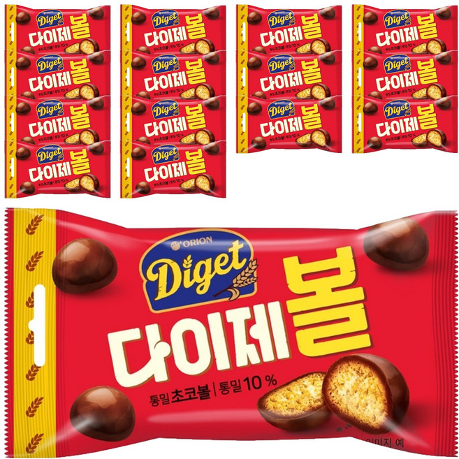 다이제 초코볼, 42g, 15개