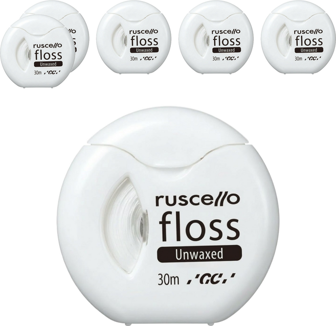 GC Ruscello Floss 牙線 無蠟 小, 30m, 1個, 6個