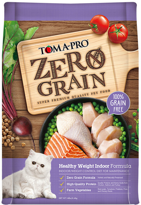 TOMA-PRO 優格 成貓用零穀低活動量體重管理配方乾飼料, 雞肉, 6.4kg, 1袋